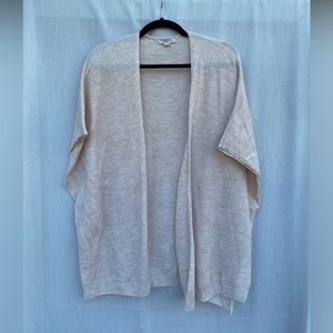 Women’s Size Medium/Large Sleeveless Flowy Cardigan, Loft Brand, Cream Color